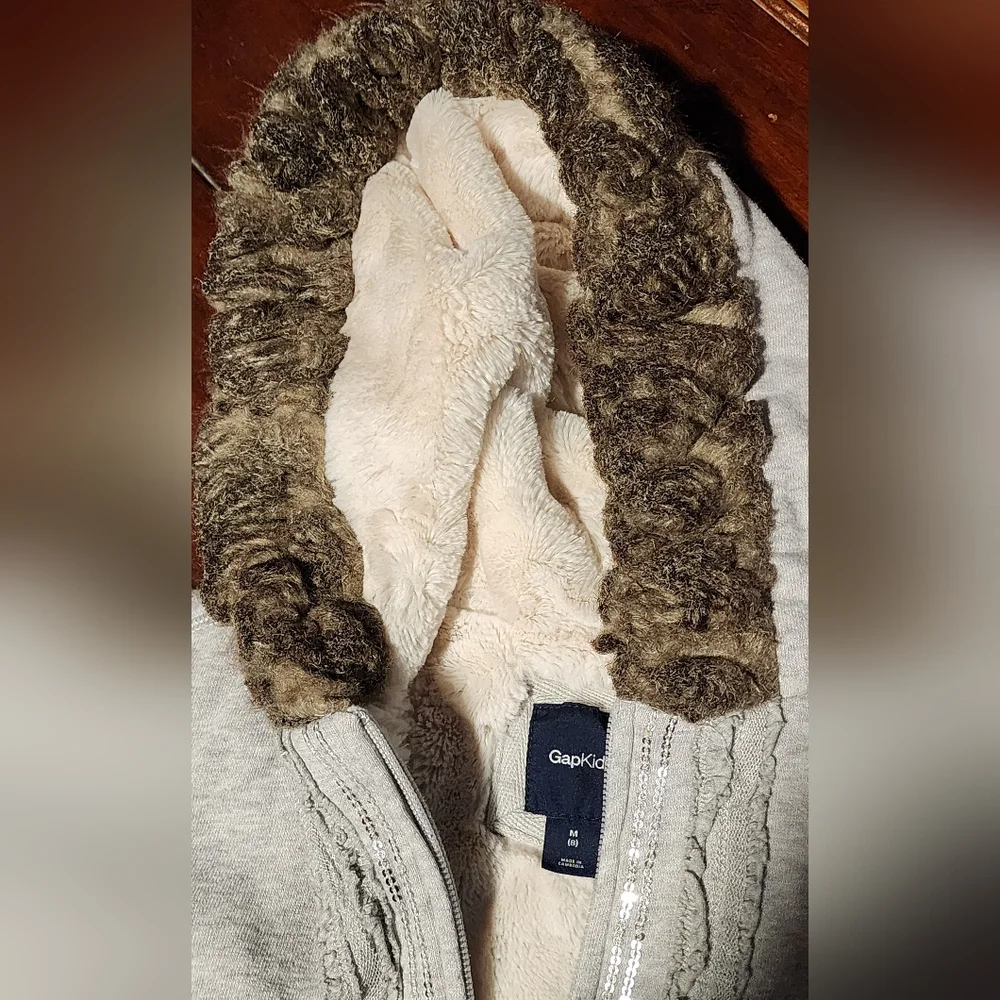 GAP Light Gray Kids Hoodie Jacket